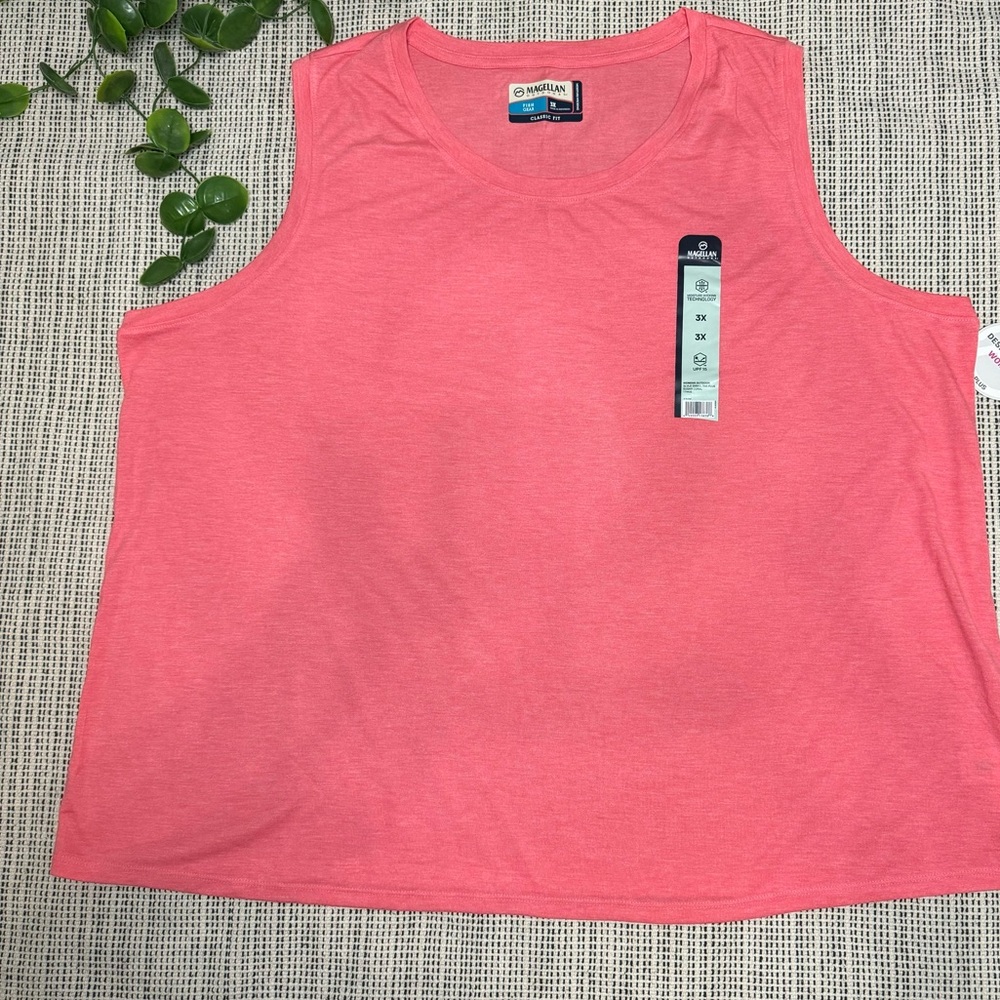 Magellan Fishgear 3XL Plus size tank top - Orange